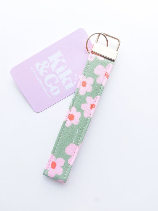 Keychain - Green & Pink Joy