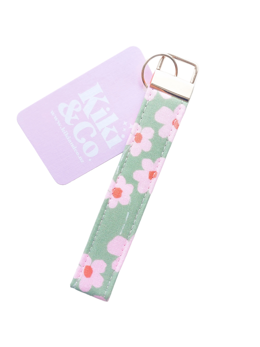 Keychain - Green & Pink Joy