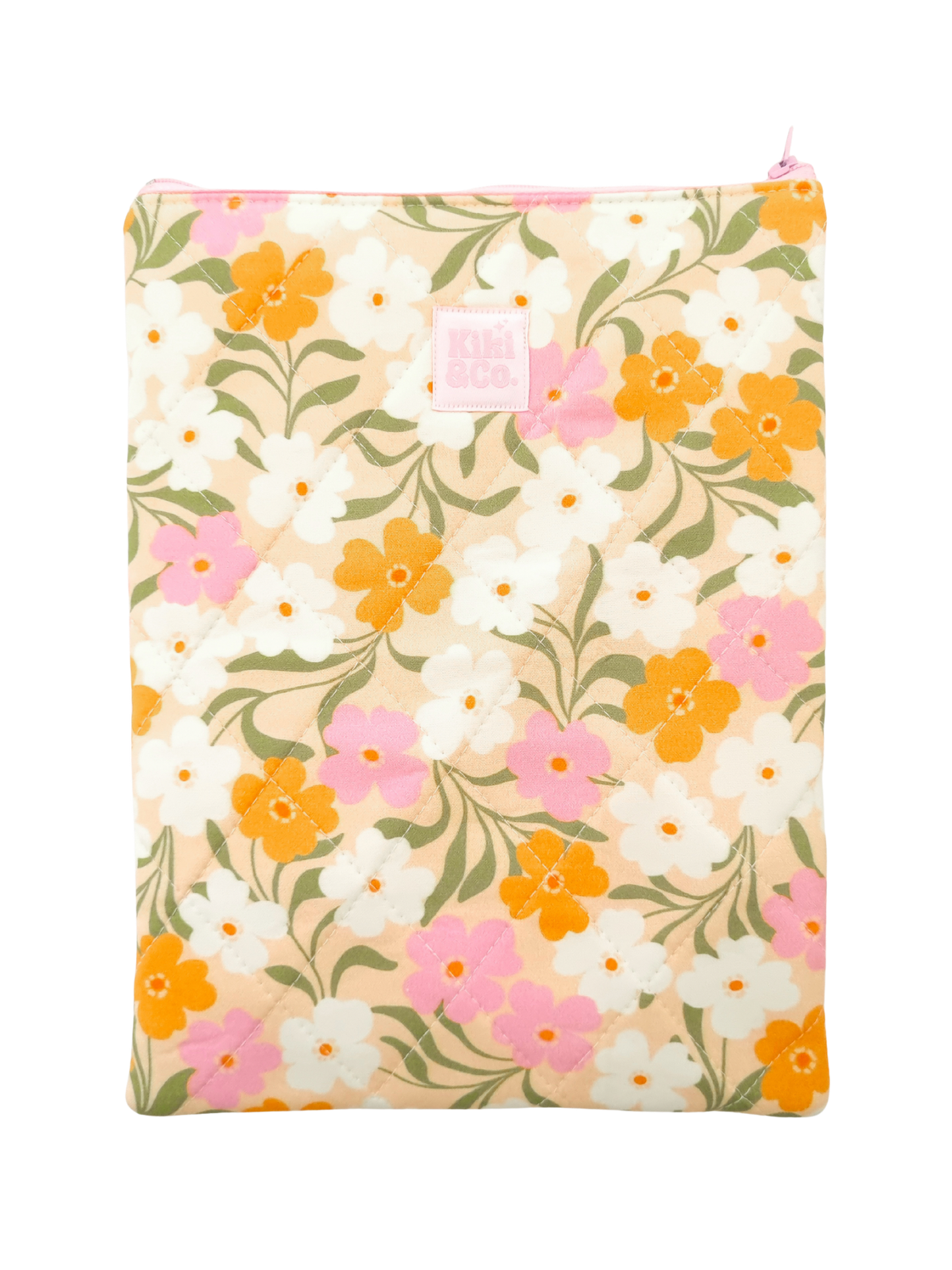 Quilted Book Sleeve - Beachy Floral