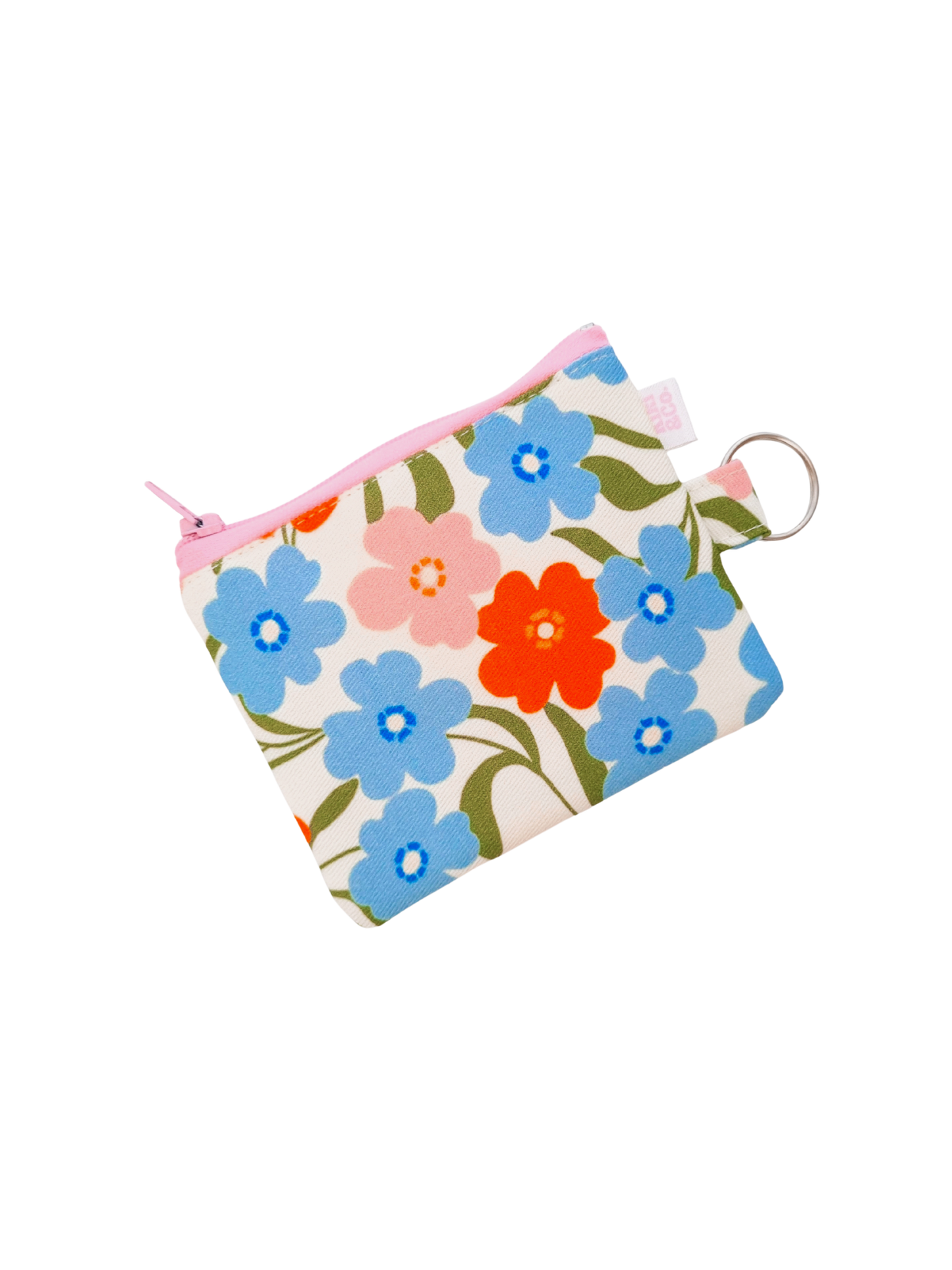 Keychain Zipper Pouch - Coastal Floral
