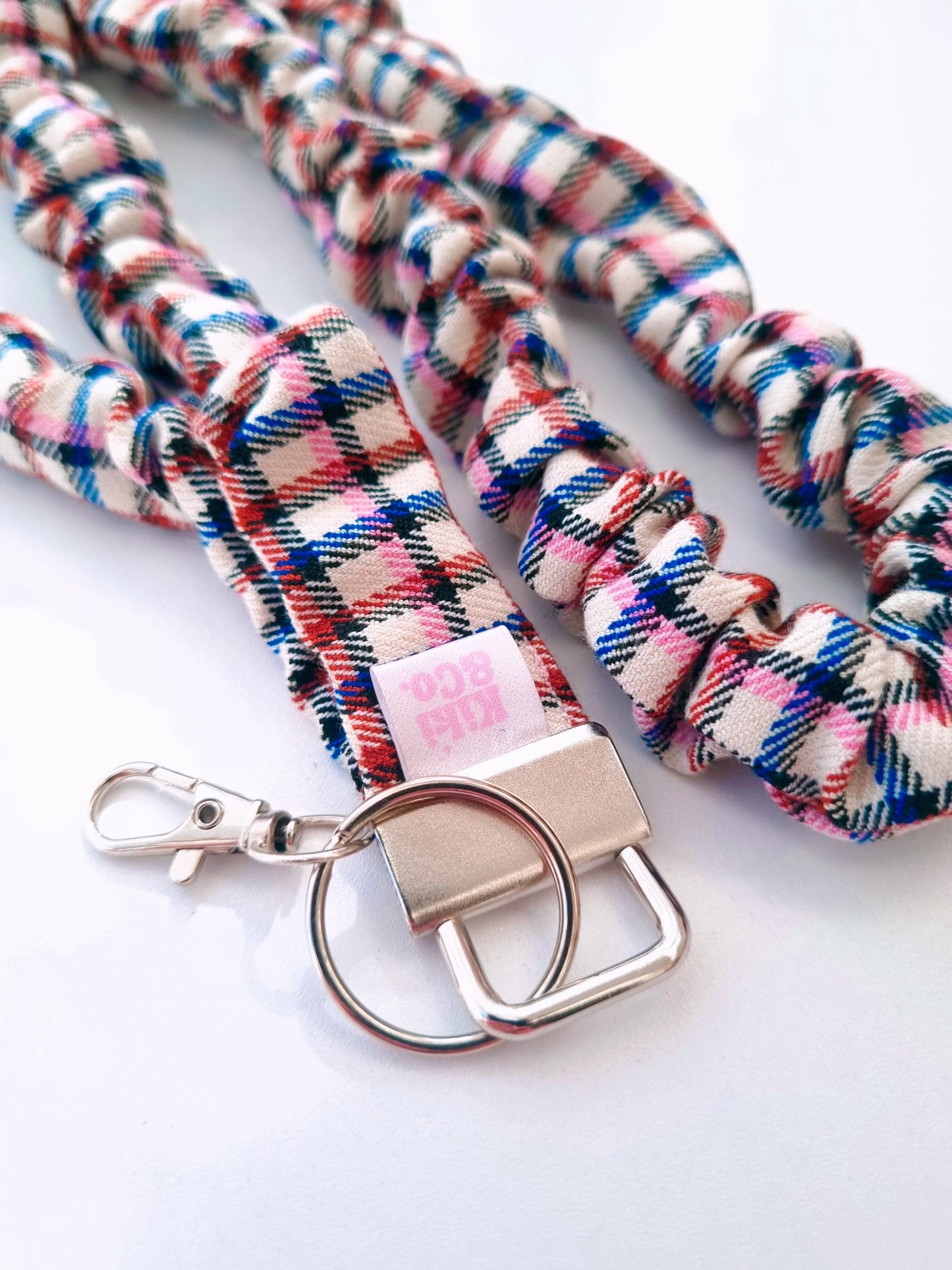 Scrunchie Lanyard - Billie Plaid