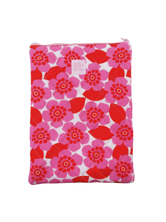 Quilted Book Sleeve - Japonica