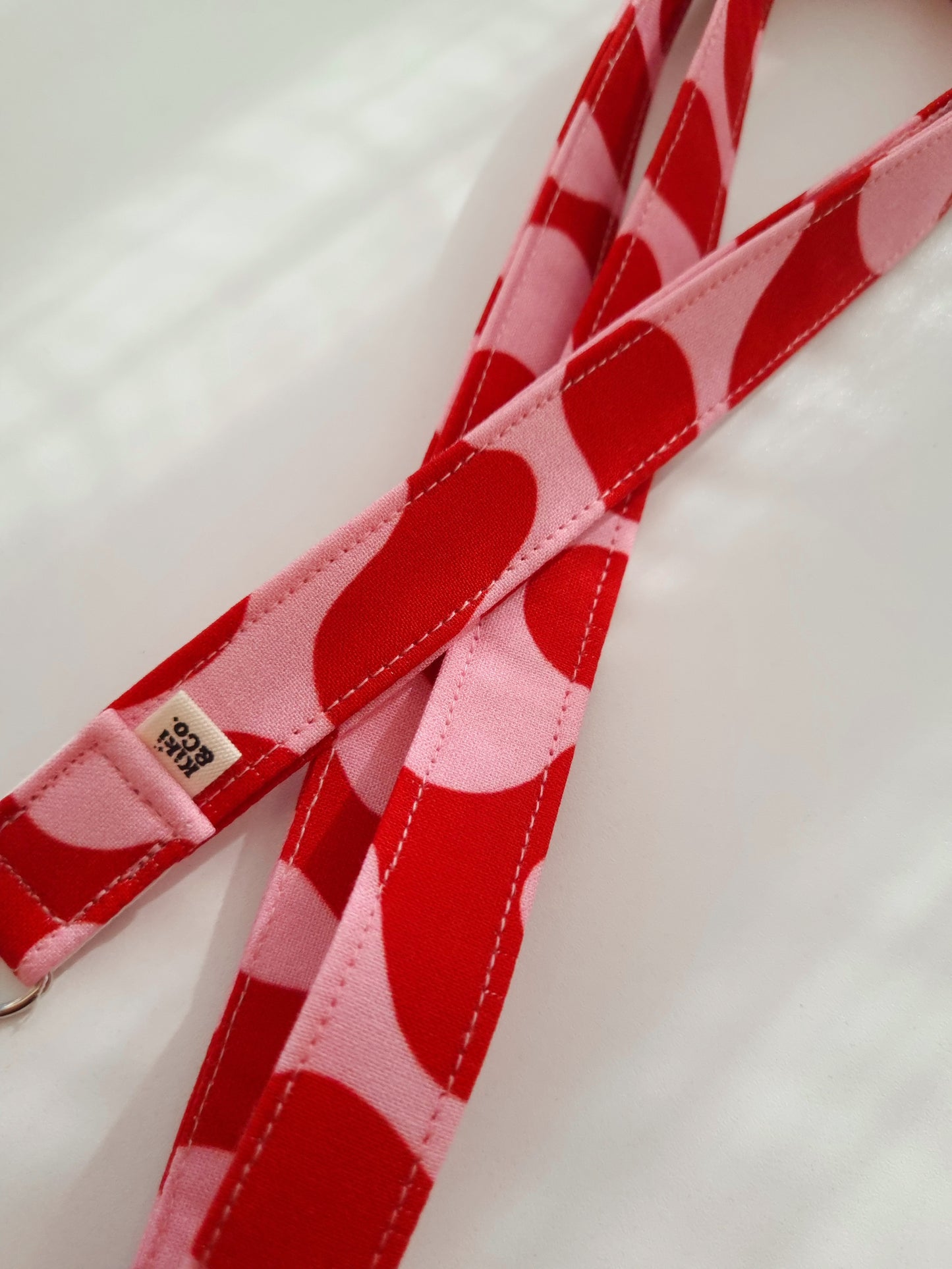 Lanyard - Red/Pink Swirls