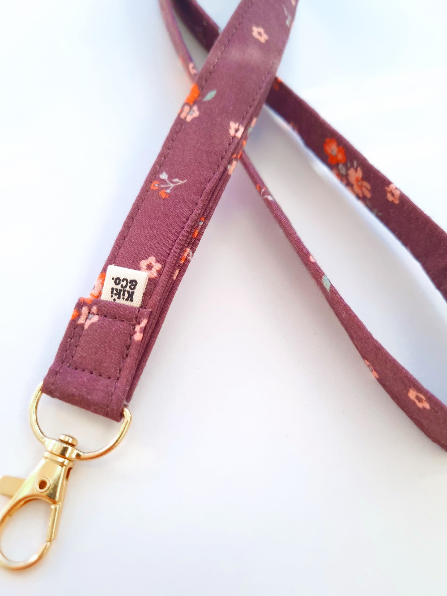 Lanyard - Brown Floral