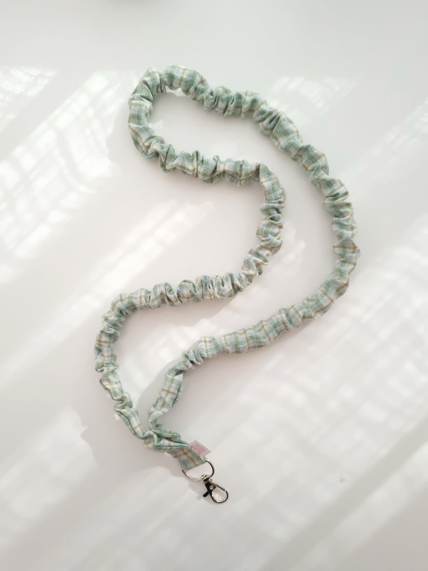 Scrunchie Lanyard - Herb Garden Plaid