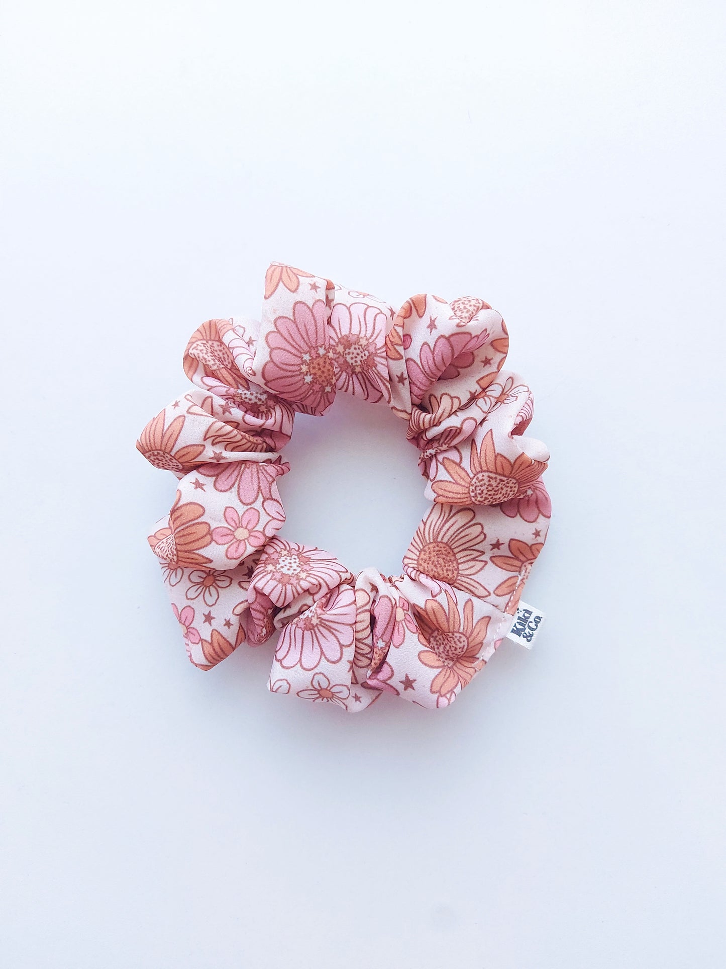 NEW Scrunchie / Fall Floral / Crepe Fabric