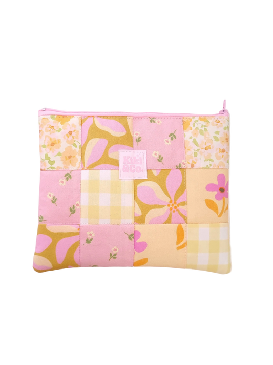 Patchwork Collection - Zipper Pouch/ eReader Sleeve #6