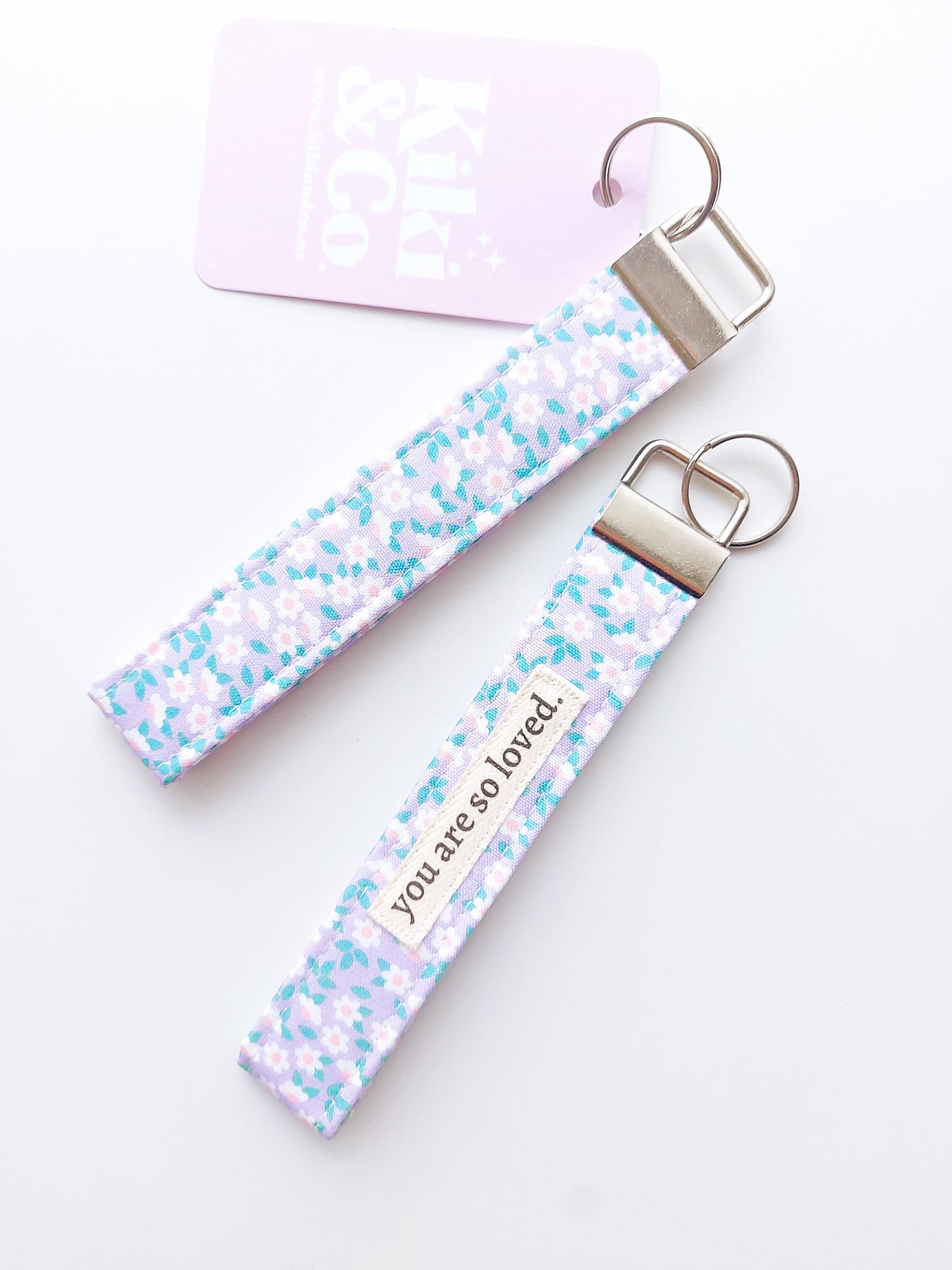 NEW Keychain - Petite Lavender Floral
