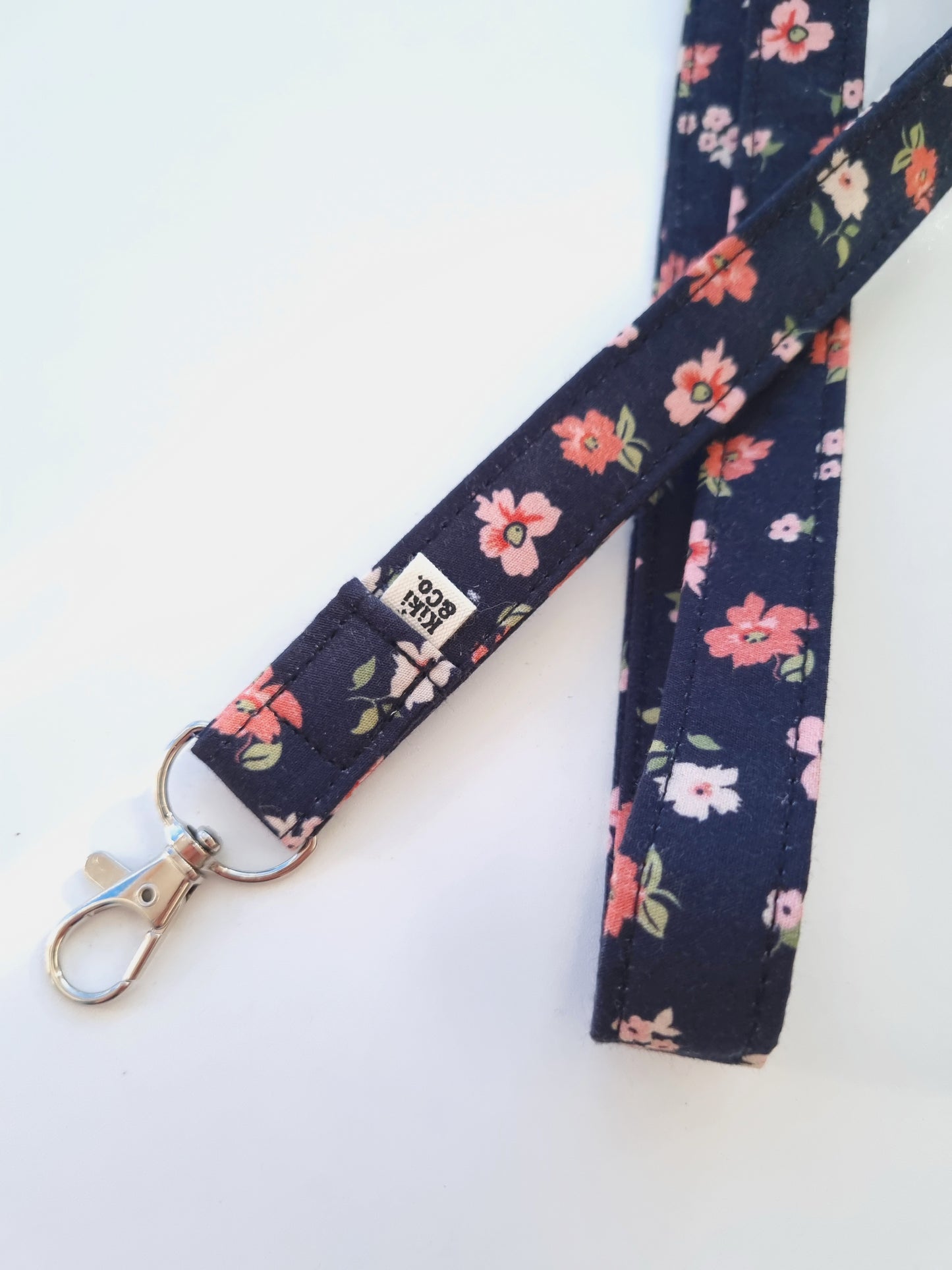 Lanyard - Black Floral