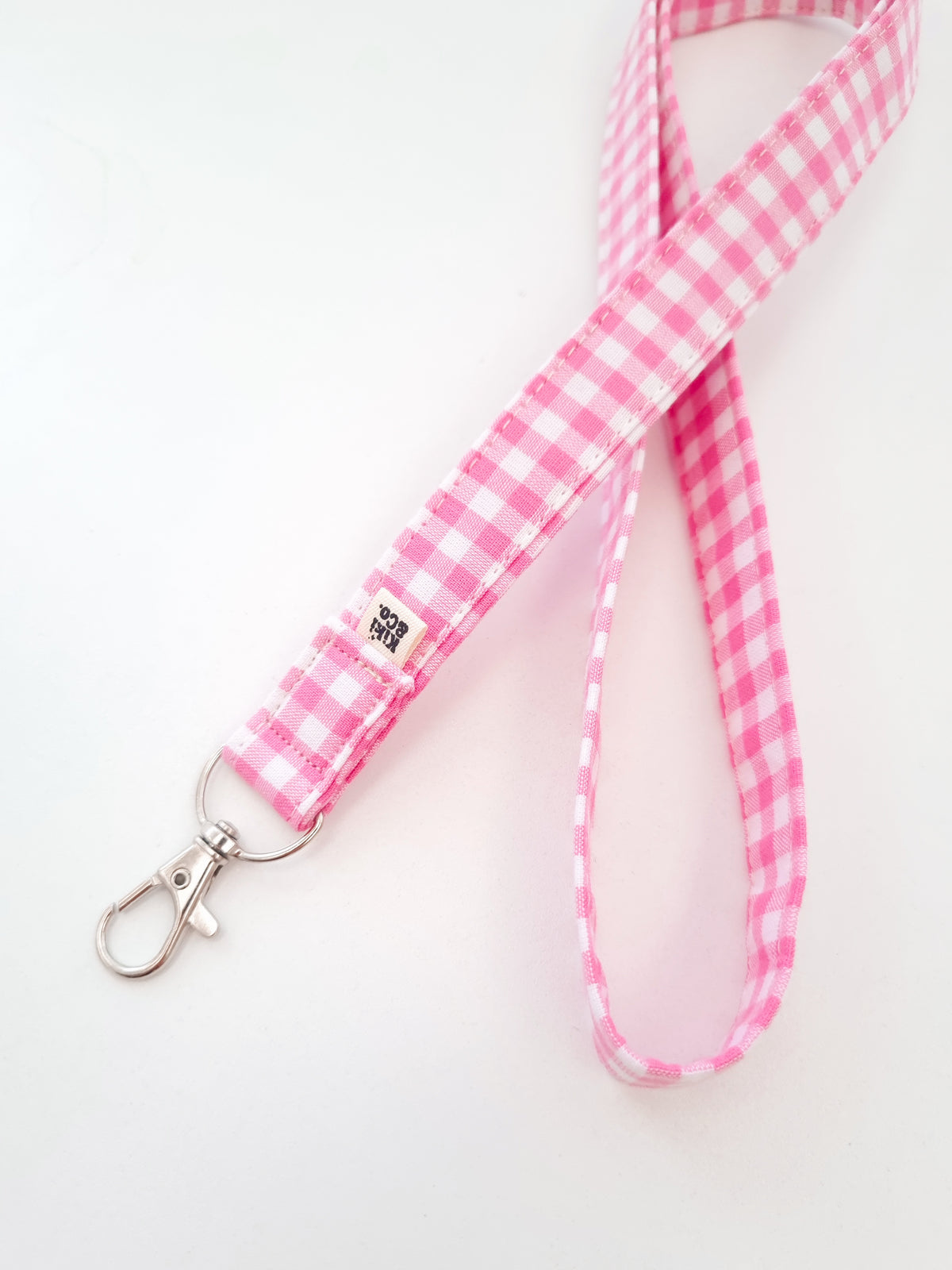Lanyard - Pink Gingham