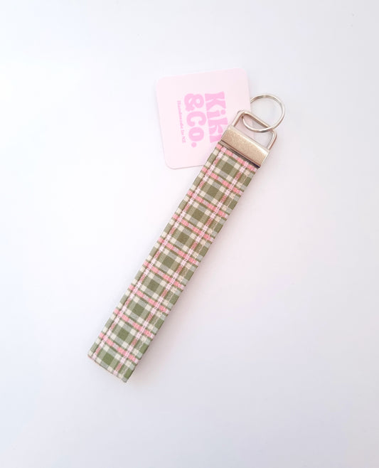 Keychain - Green Plaid