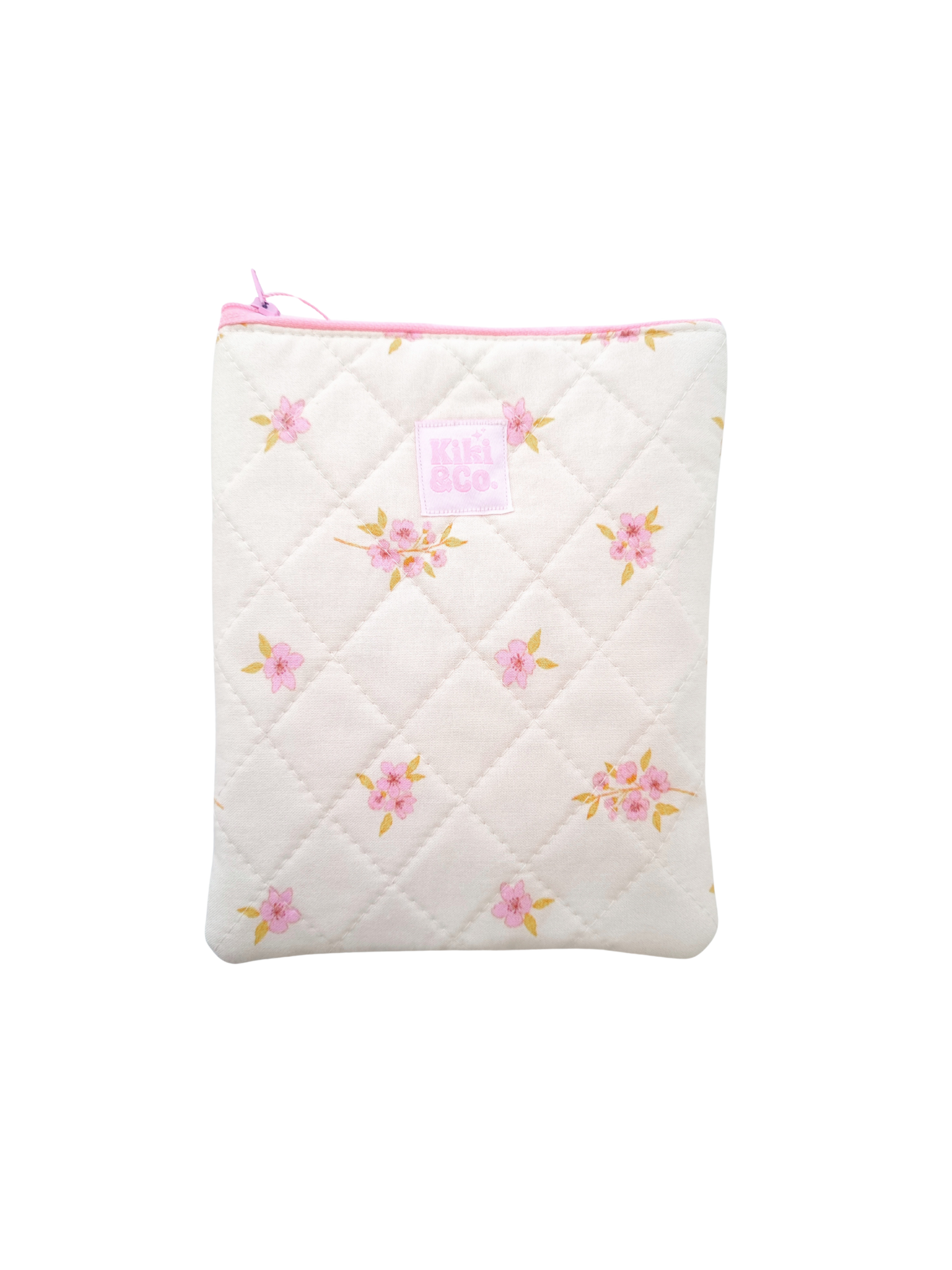 Quilted eReader Sleeve - Cherry Blossom