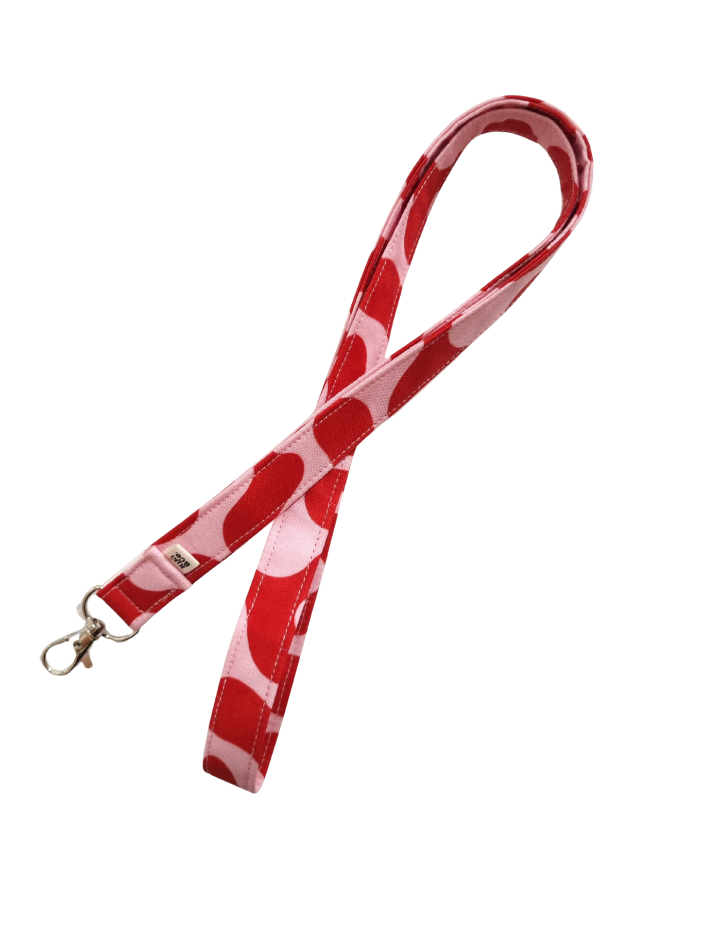 Lanyard - Red/Pink Swirls