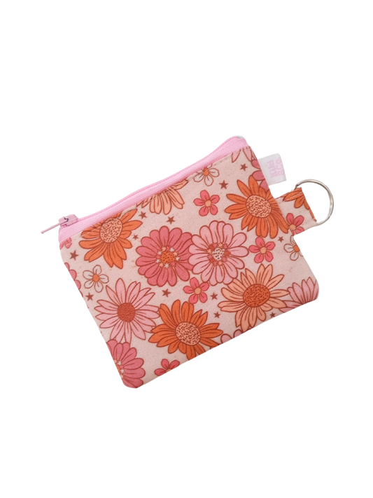 Keyring Zipper Pouch - Fall Floral