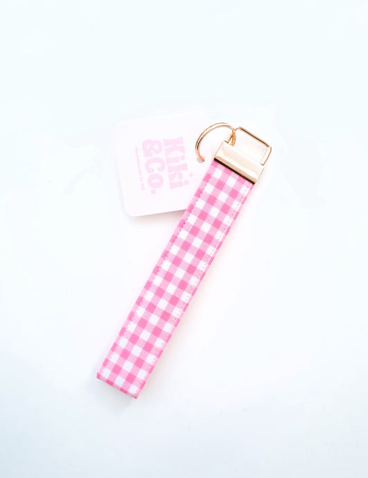 Keychain - Pink Gingham