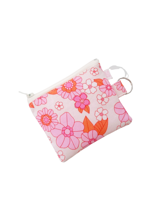 Keyring Zipper Pouch - Blossom light