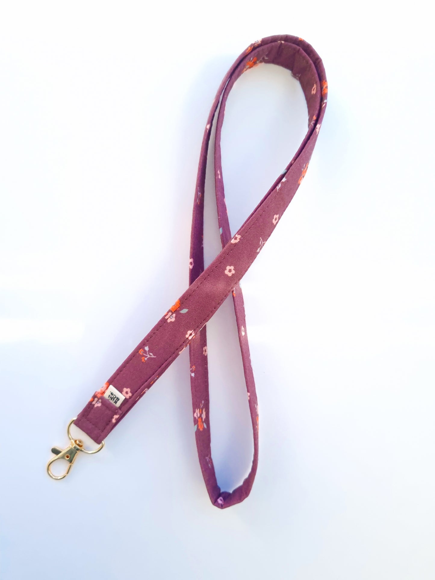 Lanyard - Brown Floral