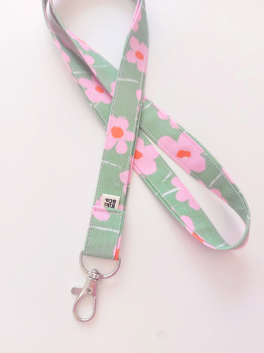Lanyard - Green & Pink Joy