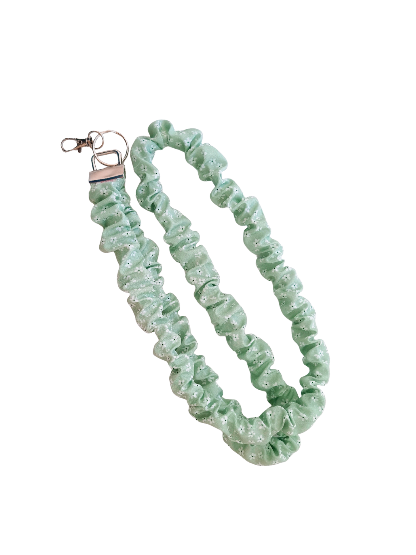 Scrunchie Lanyard - Mint Daisy
