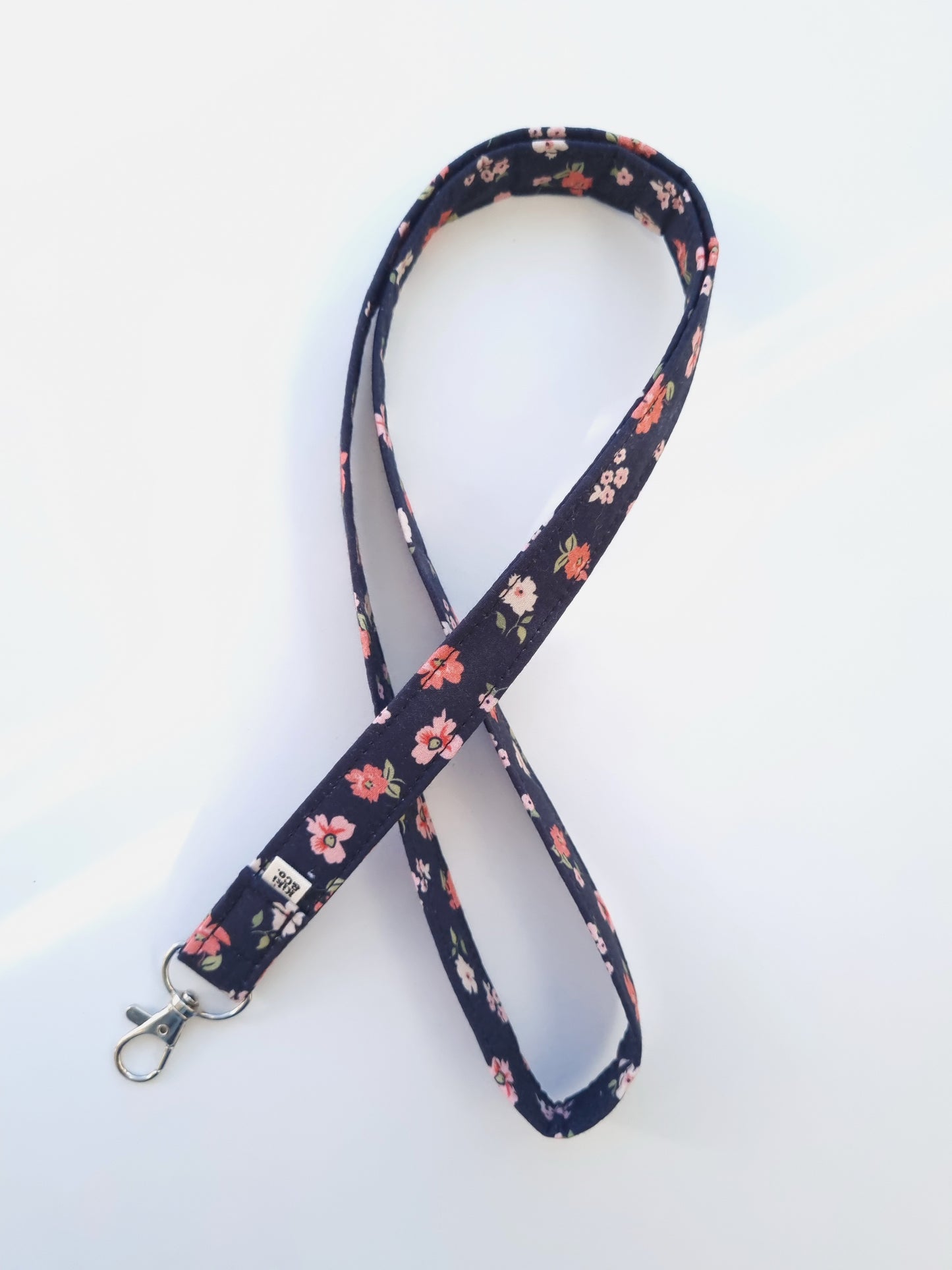 Lanyard - Black Floral