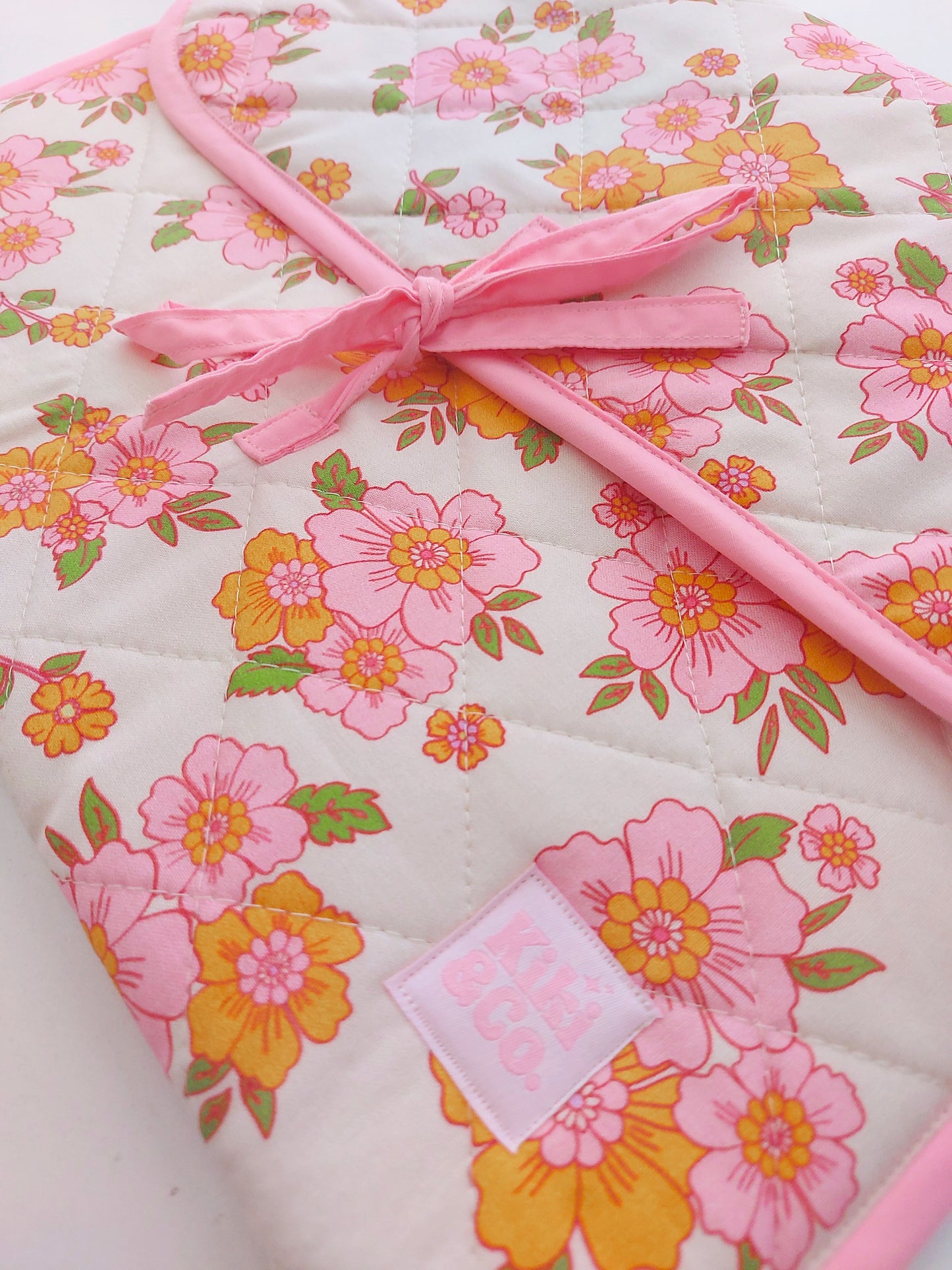 Quilted Bow Laptop Sleeve  - Evelyn Floral