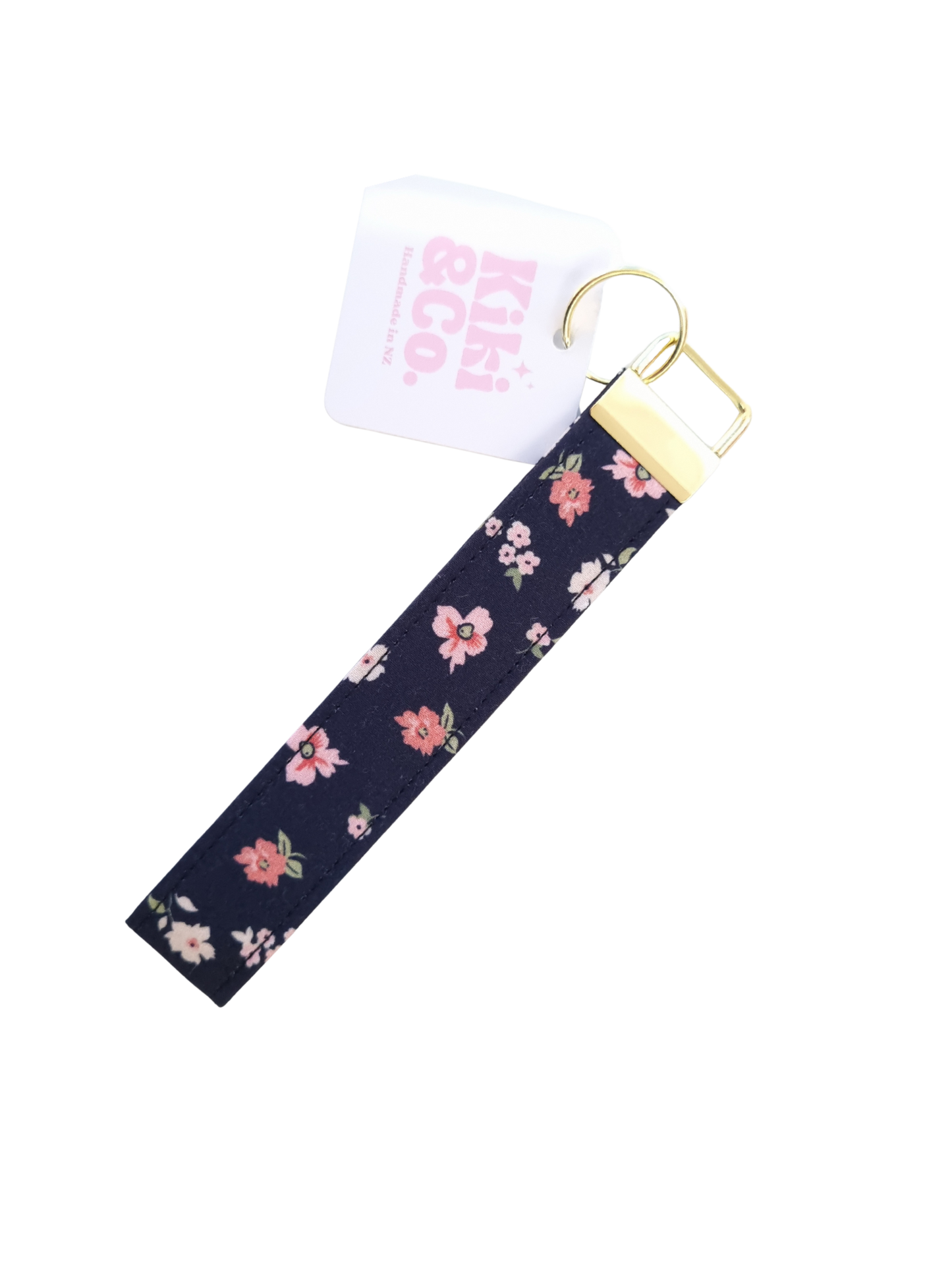 Keychain - Black Floral