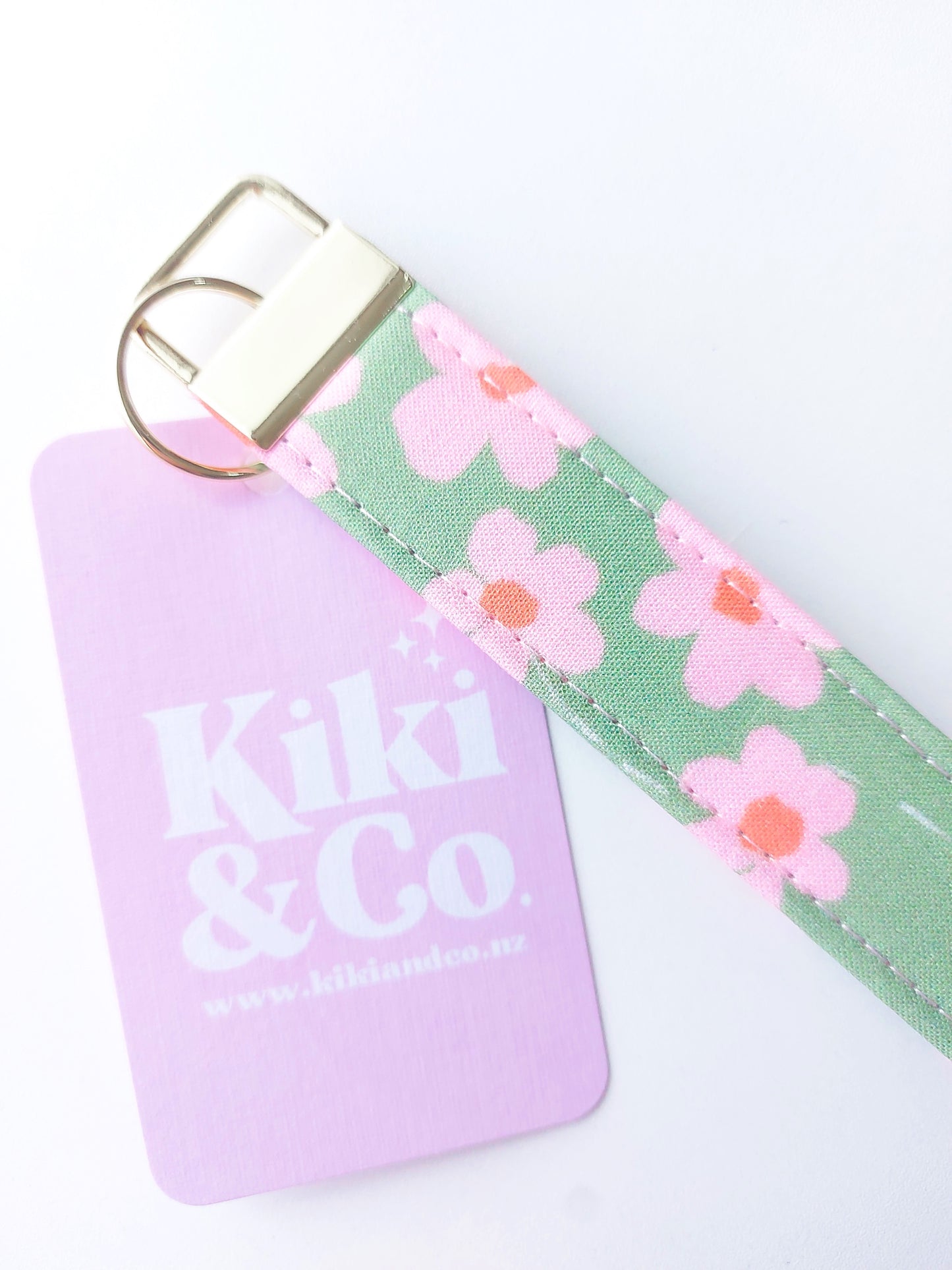 Keychain - Green & Pink Joy
