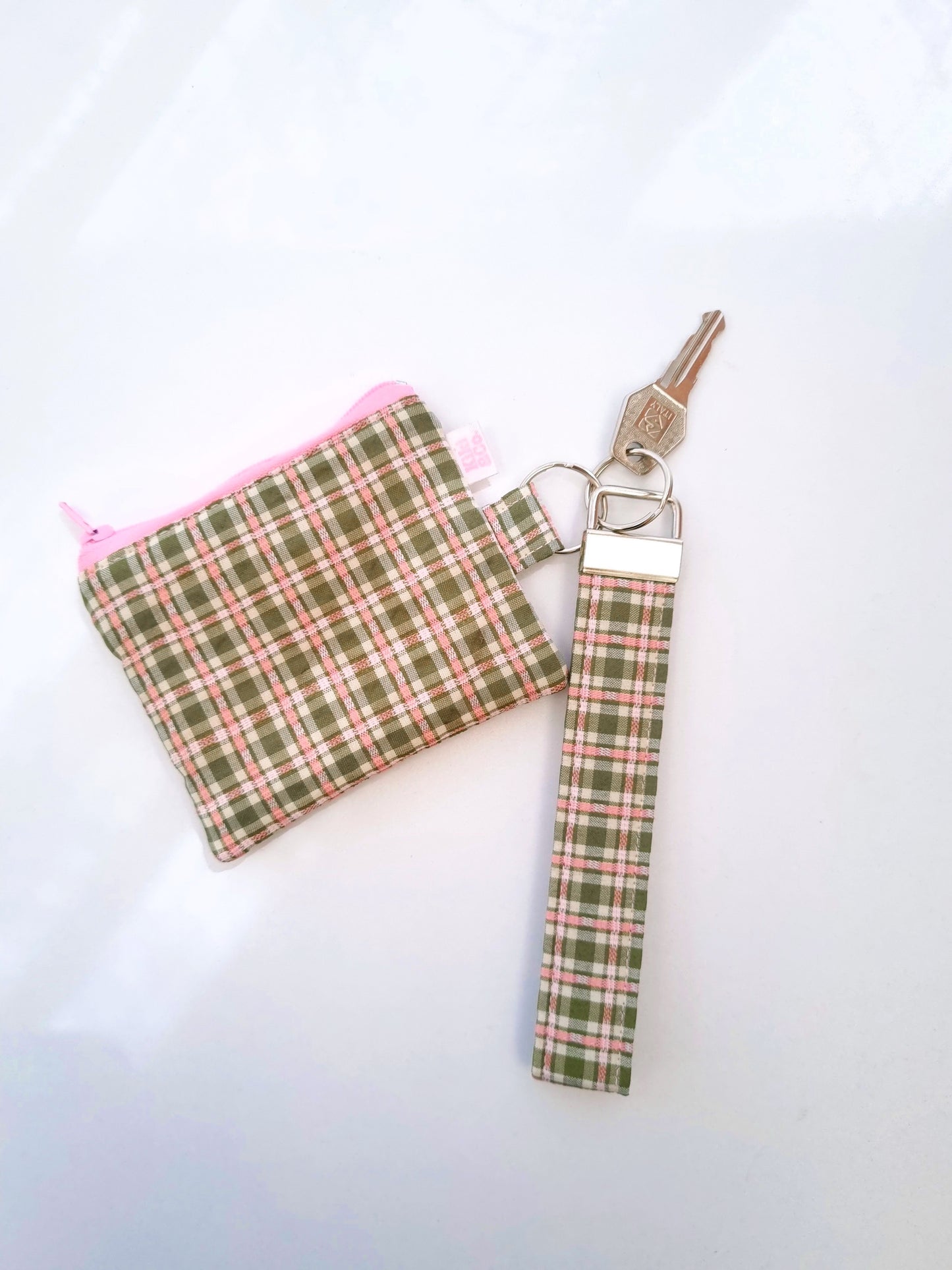 Keychain - Green Plaid