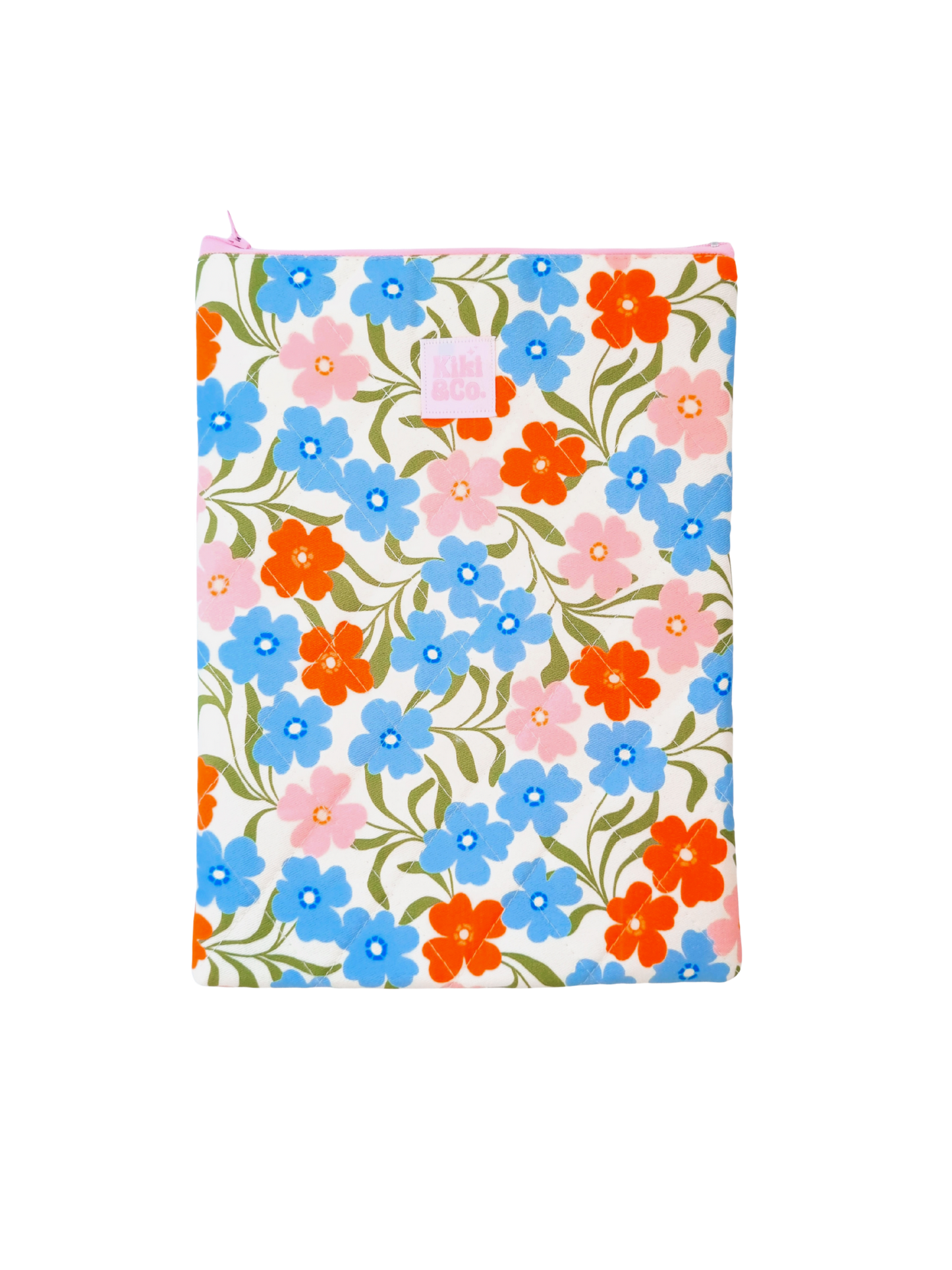 Quilted Book Sleeve - Coastal Floral