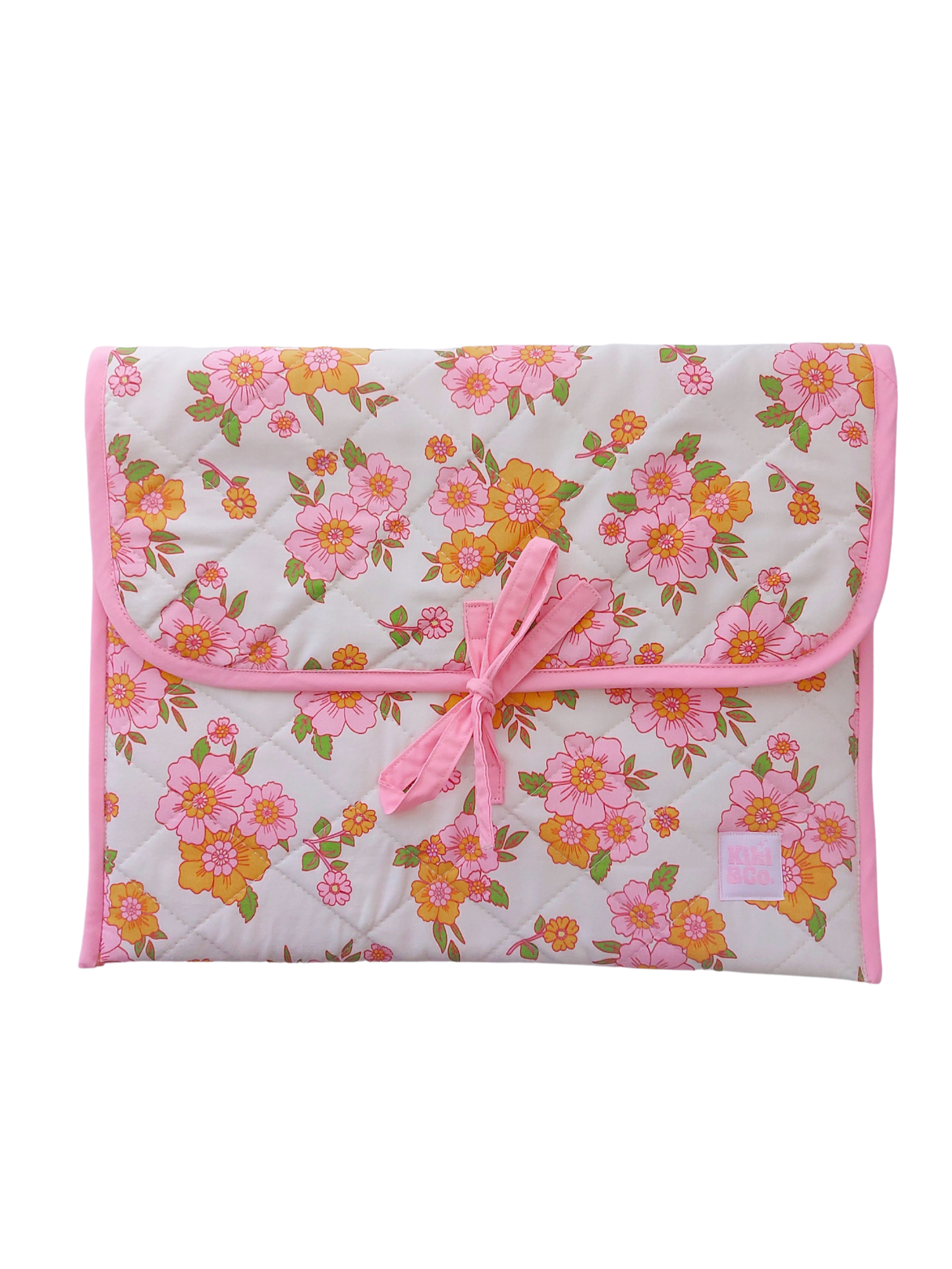 Quilted Bow Laptop Sleeve  - Evelyn Floral