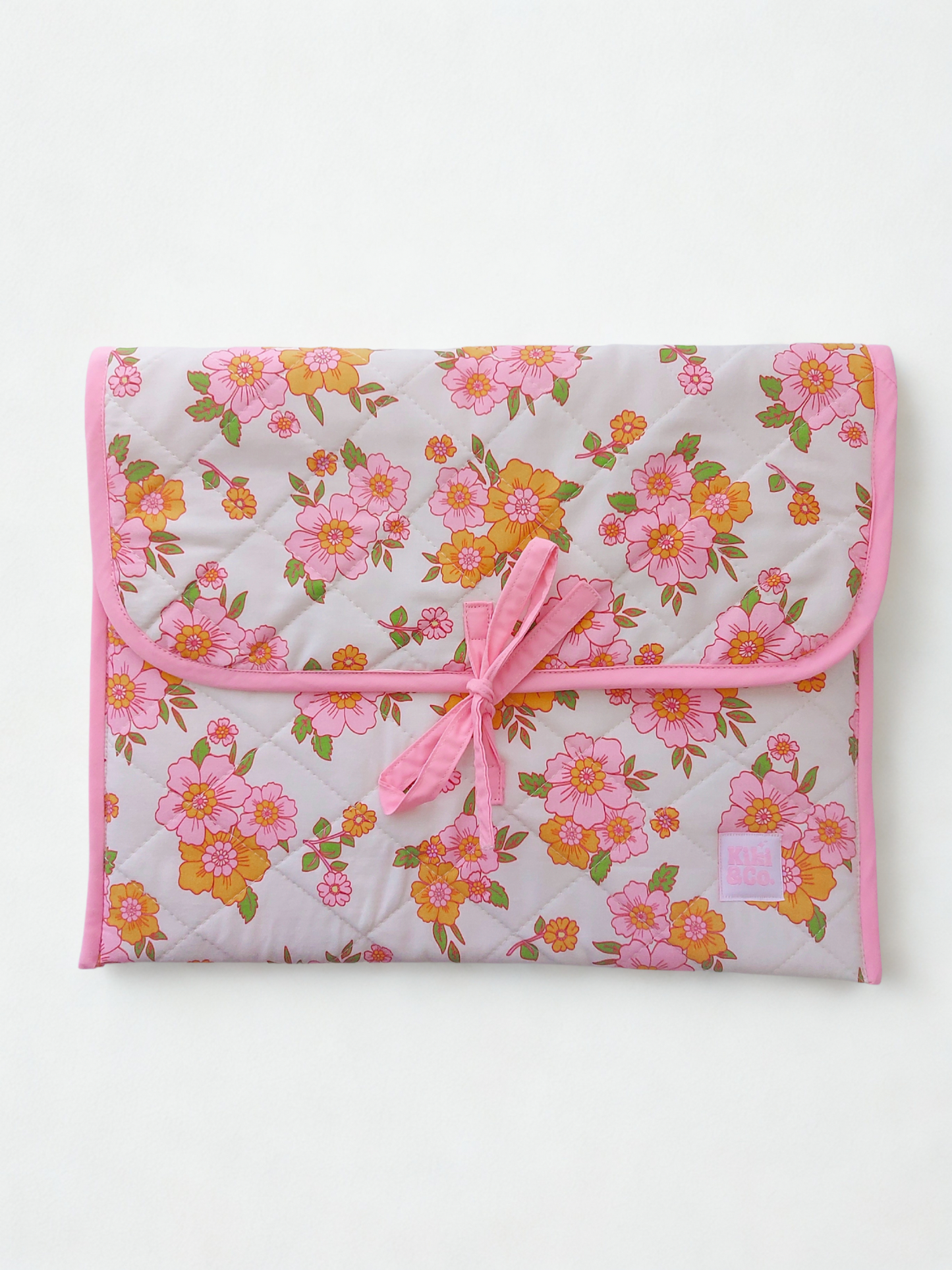 Quilted Bow Laptop Sleeve  - Evelyn Floral
