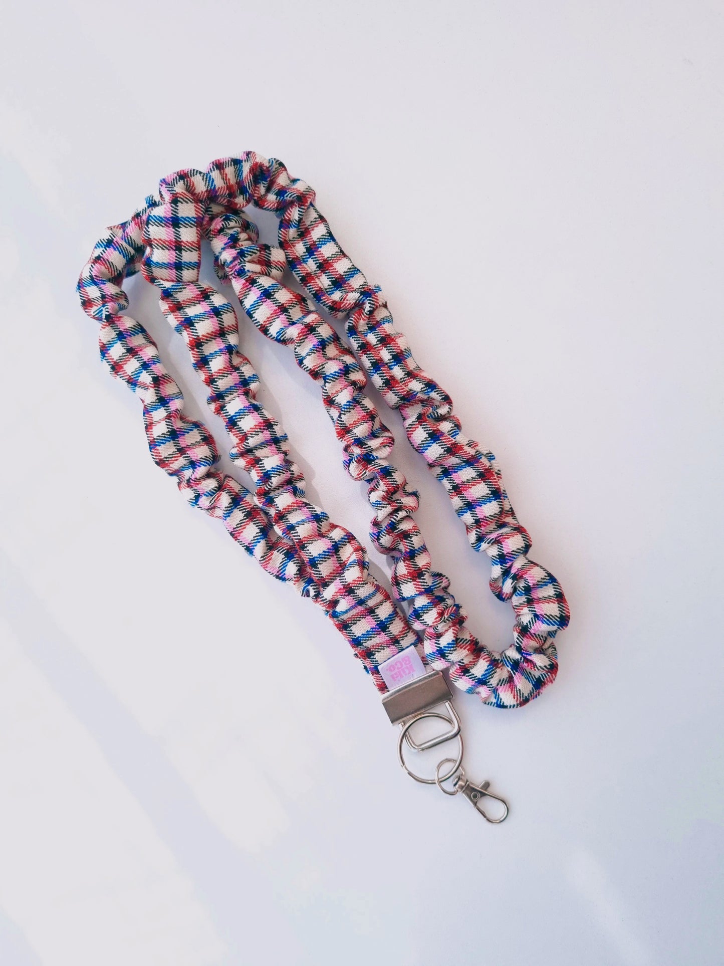 Scrunchie Lanyard - Billie Plaid