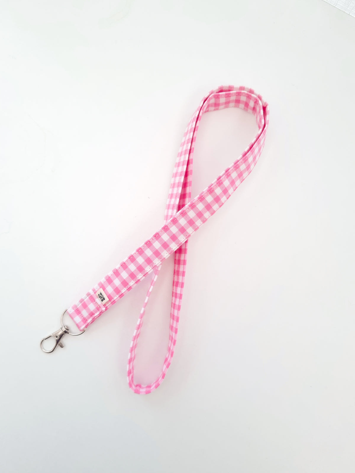 Lanyard - Pink Gingham