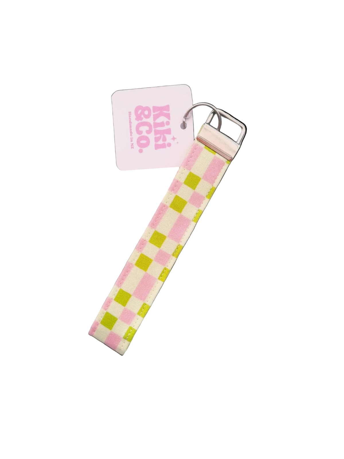 Keychain - Pink\Green Checkered
