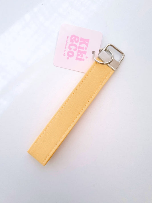 Keychain - Buttercup yellow linen