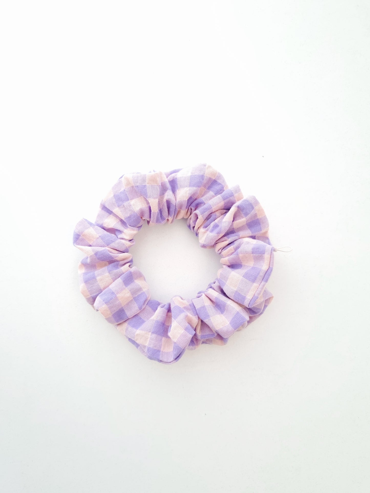 Scrunchie - Lilac Gingham