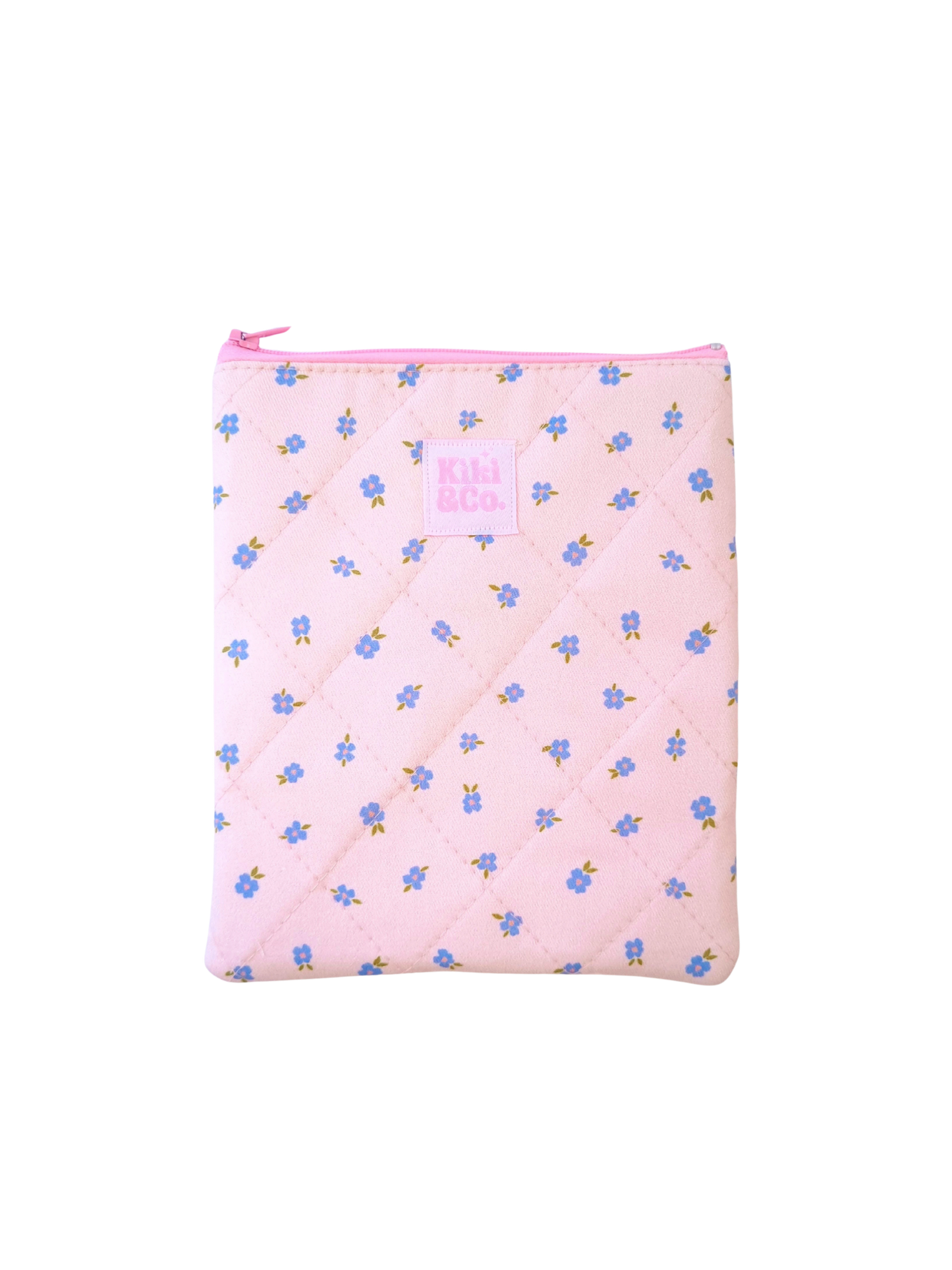 Quilted eReader Sleeve - Forget me not