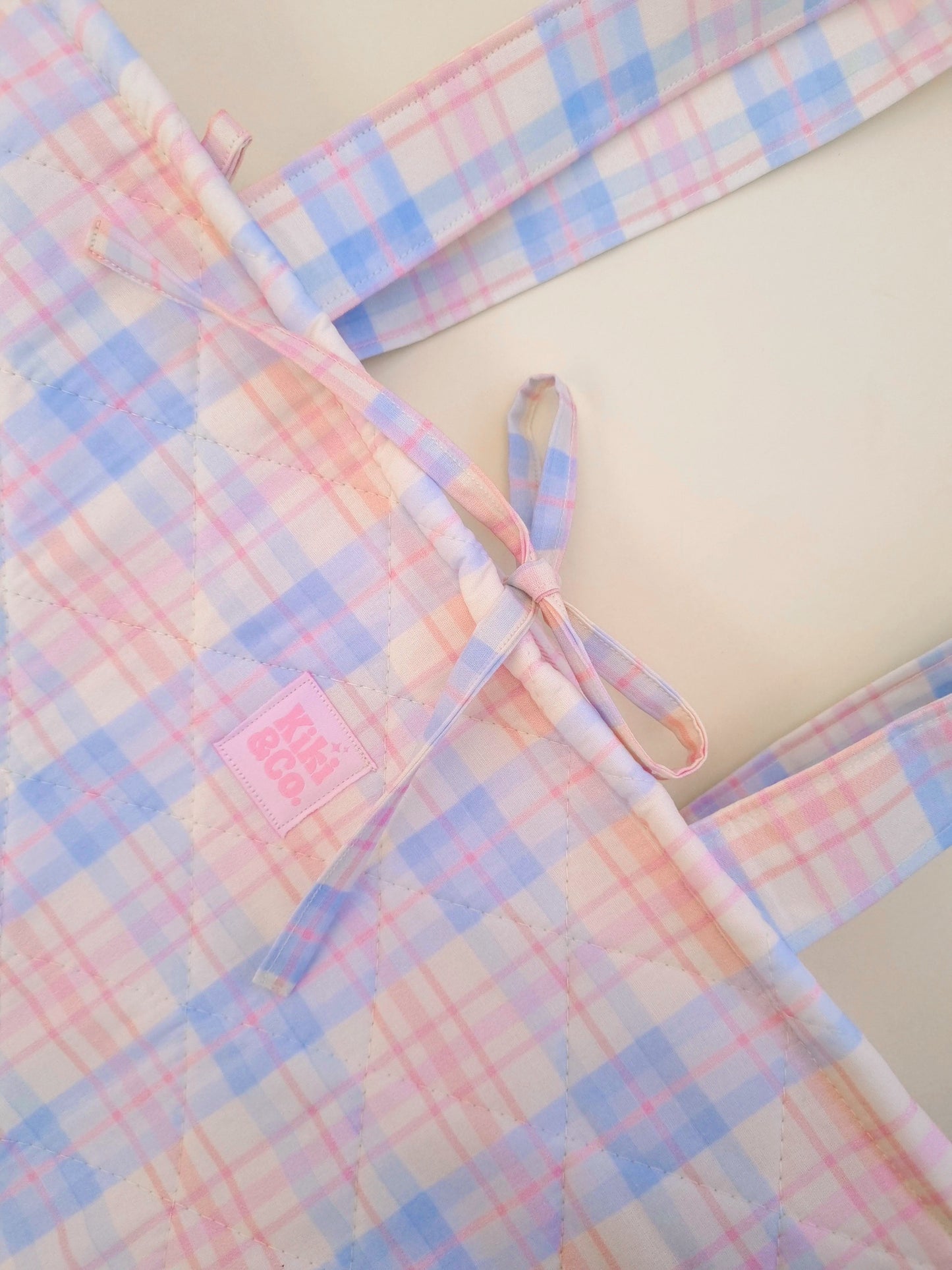 Quilted Tote - Spring Plaid