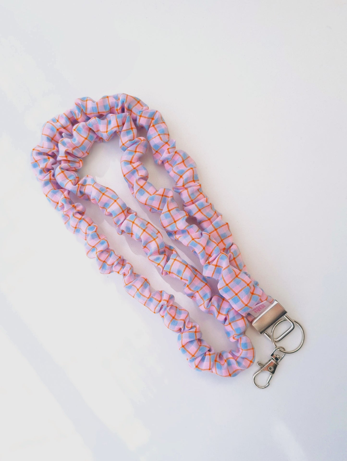 Scrunchie Lanyard - Ally Plaid