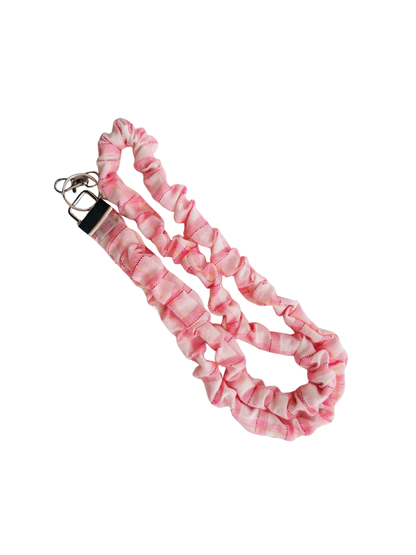 Scrunchie Lanyard - Strawberry & Cream