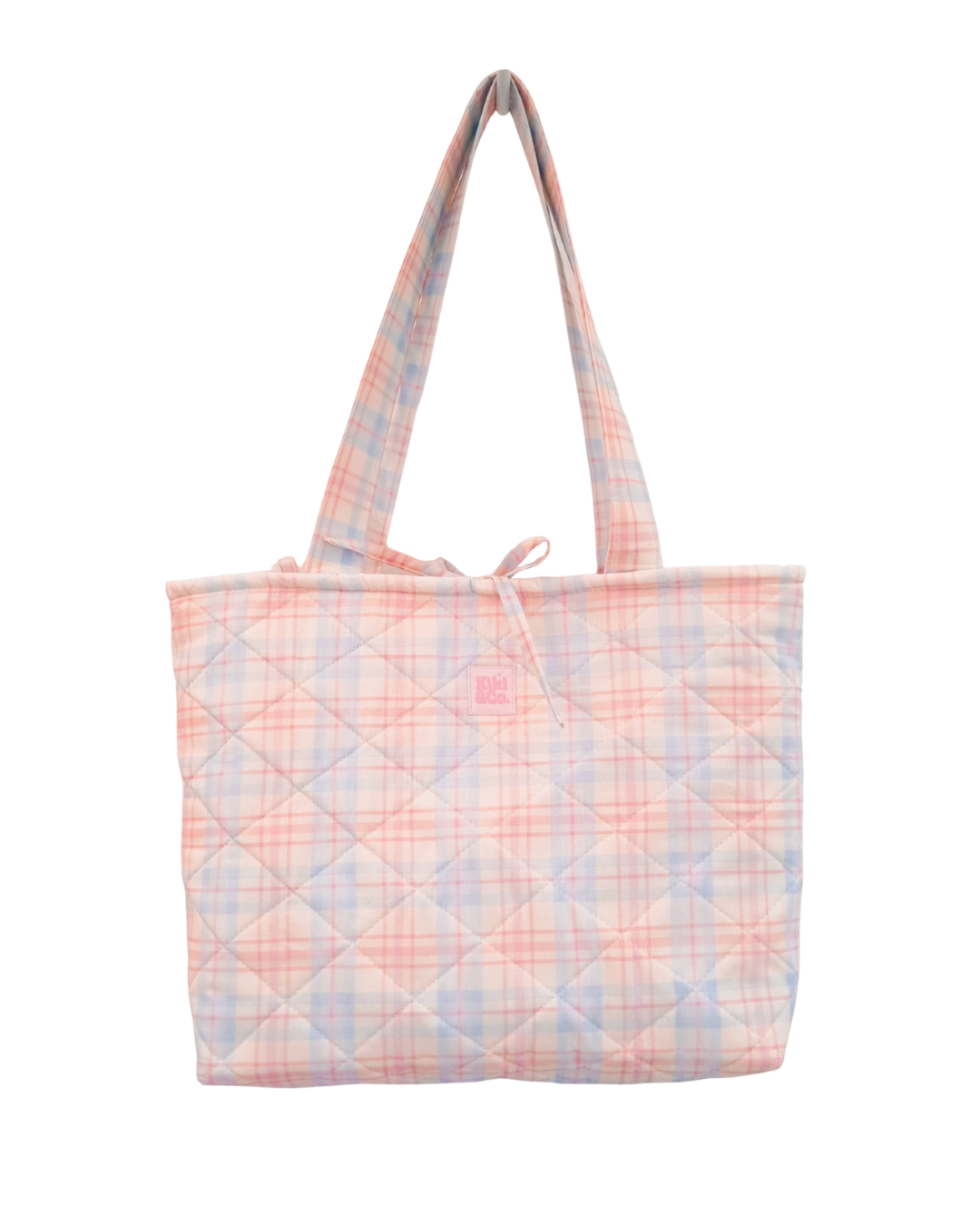 Quilted Tote - Spring Plaid