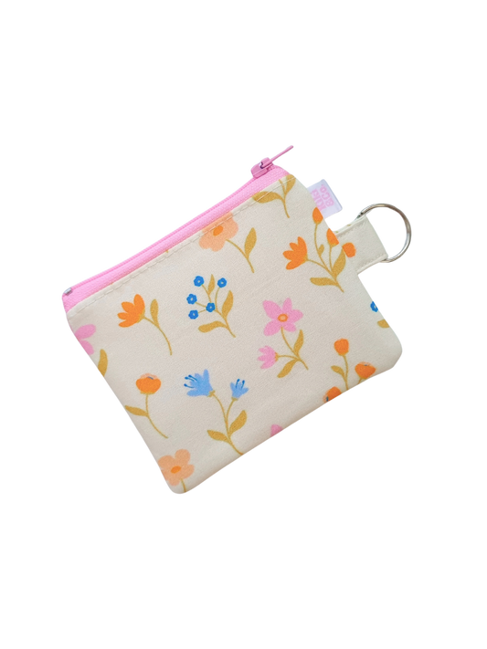 Keyring Zipper Pouch - Wild Flowers