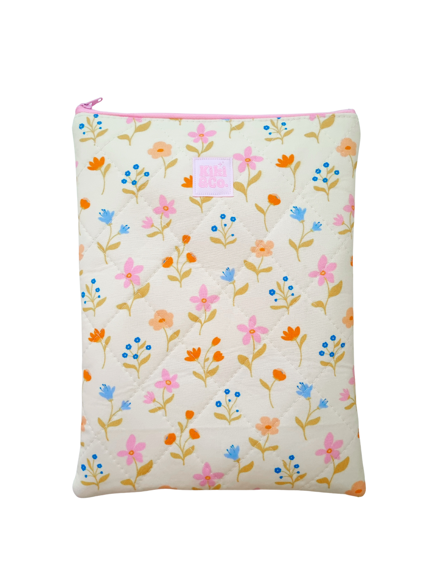 Quilted Book Sleeve - Wild Flowers