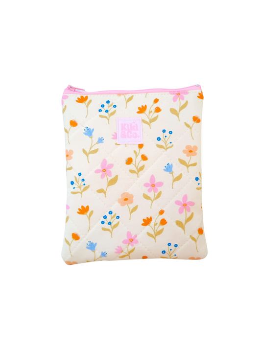 Quilted eReader Sleeve - Wild Flowers