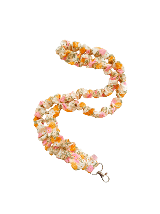 Scrunchie Lanyard - Beachy Floral