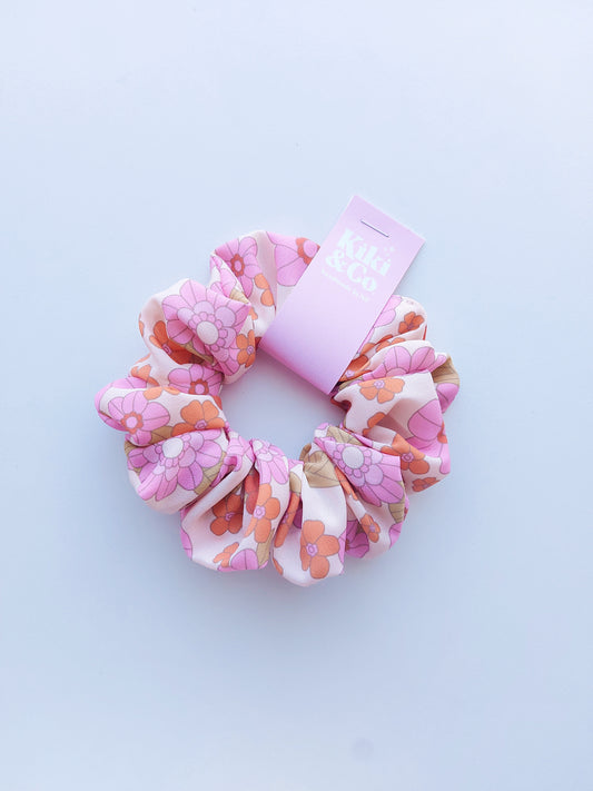 Scrunchie - Malee Floral - Crepe