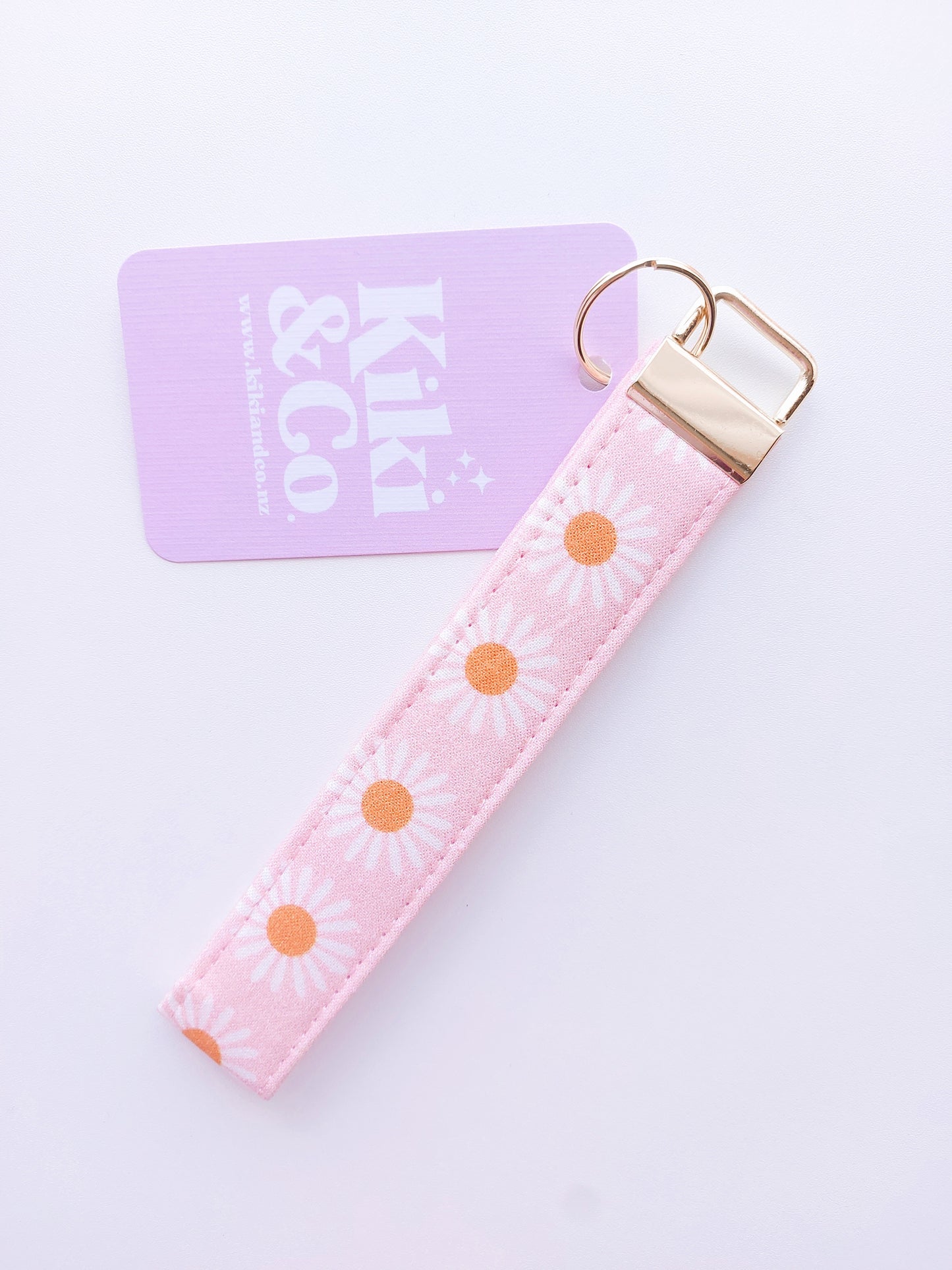 Keychain - Pink Daisy